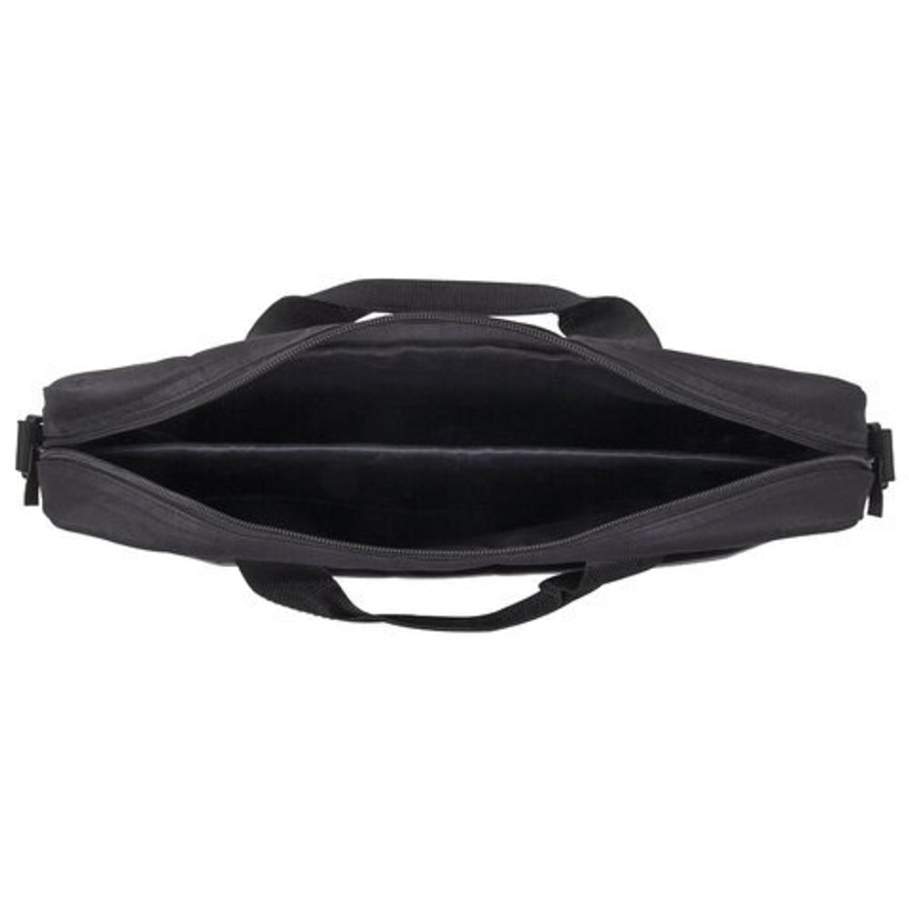 Сумка портфель BRAUBERG PRACTICAL с отделением для ноутбука 15,6", Grey line, черная, 29х40х7 см, 272604