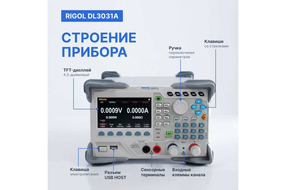 Программируемая электронная нагрузка RIGOL DL3031A DL3031A