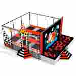 Батутная арена «Средневековье» 8,8×7,6 м, 9 батутов, с поролоновой ямой