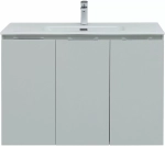 Тумба с раковиной Aquanet Алвита New 277532 100 серый