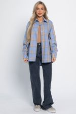 Рубашка Дэлли (бежево-голубая) Б15107-7М LT Collection