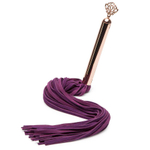 Фиолетовая плеть Cherished Collection Suede Flogger - 63,5 см. (Цвет: фиолетовый)