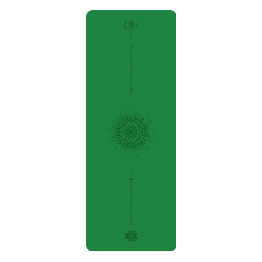 Каучуковый коврик для йоги Arrows Green 185*68*0,5 см нескользящий