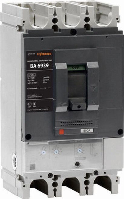 Выключатель автоматический ВА 6939 500А эл.расц-ль 0,5-1,2In, Ir=2-10In