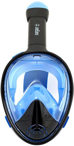 Маска полнолицевая Sargan Планета океан черная/голубая
