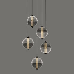 Подвесной светильник MD24022079-5A black/smoky