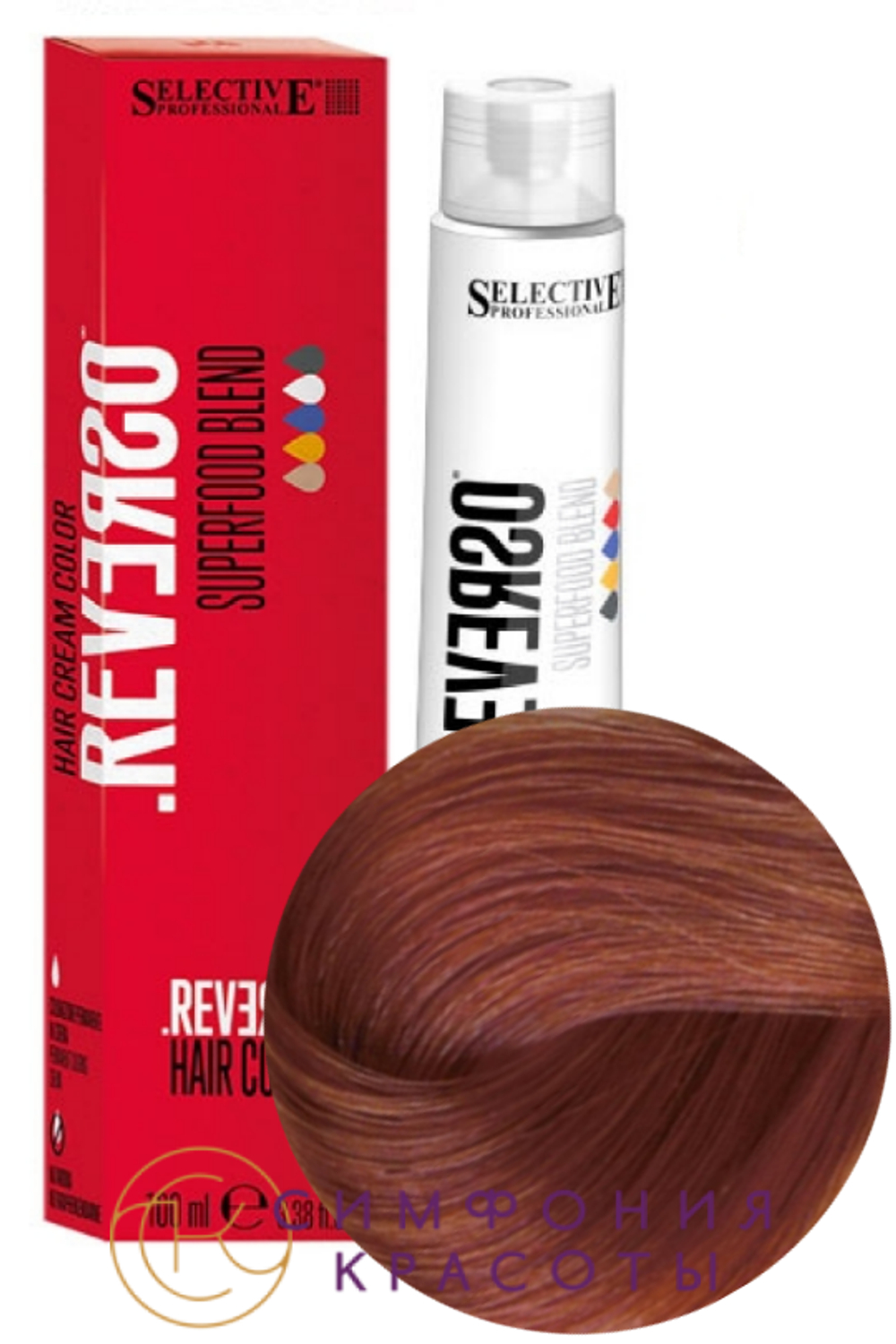 6.4 "Reverso Hair Color"Темный блондин медный 100мл