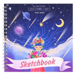 Скетчбук Миленд, формат А6, 40 листов, крафтовая бумага с льном, серия "Девочка"