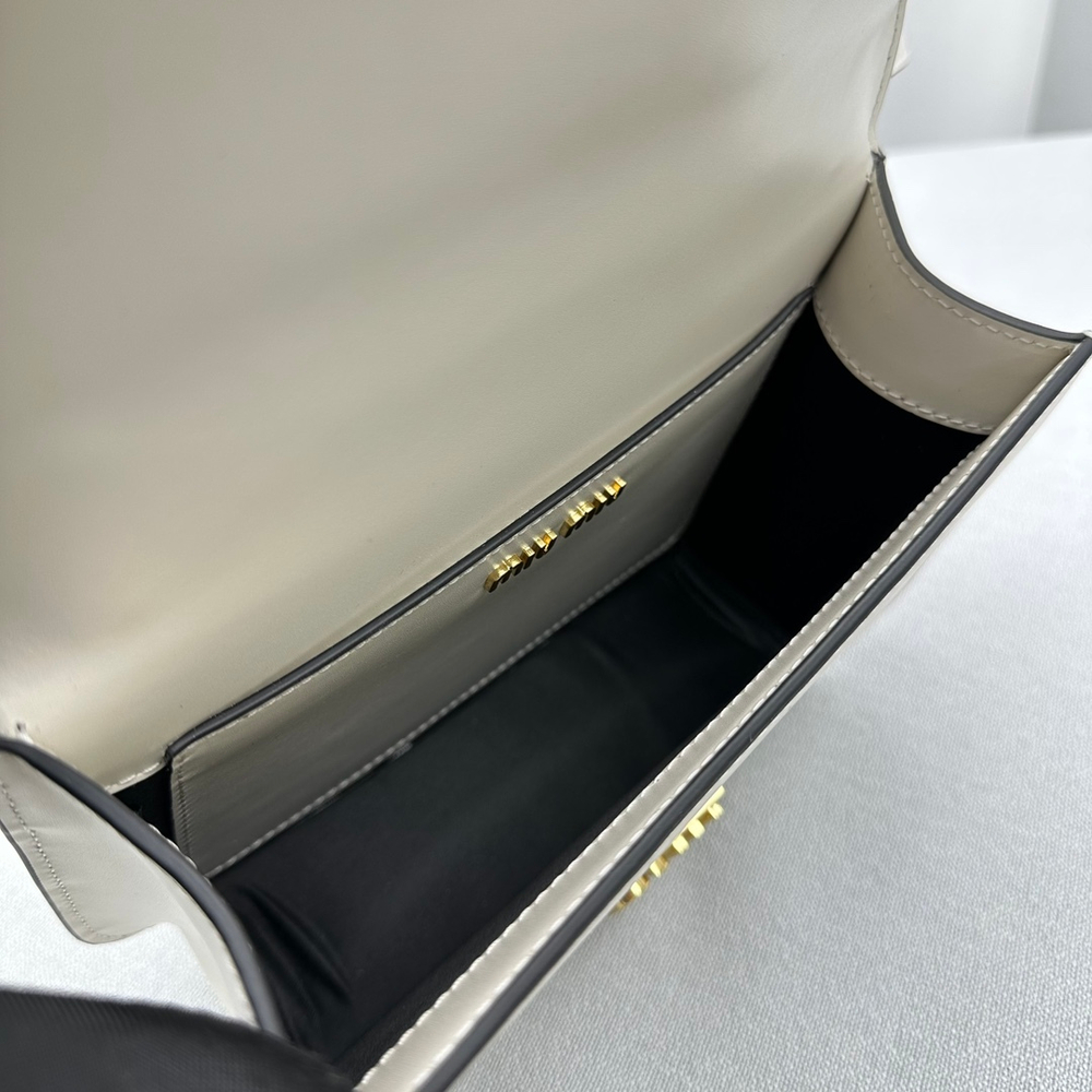 Miu Miu Leather Shoulder Bag 20 cm