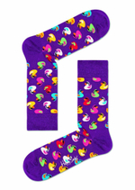 Носки унисекс Rubber Duck Sock с резиновыми уточками (Размер: 25) (Цвет: фиолетовый)