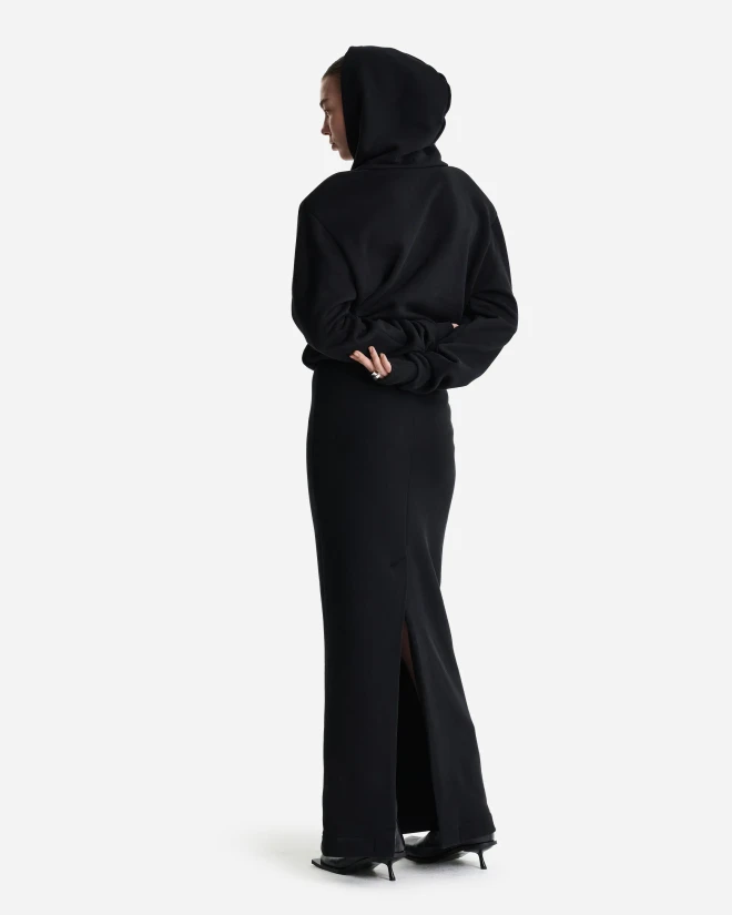 Платье-худи в длине макси