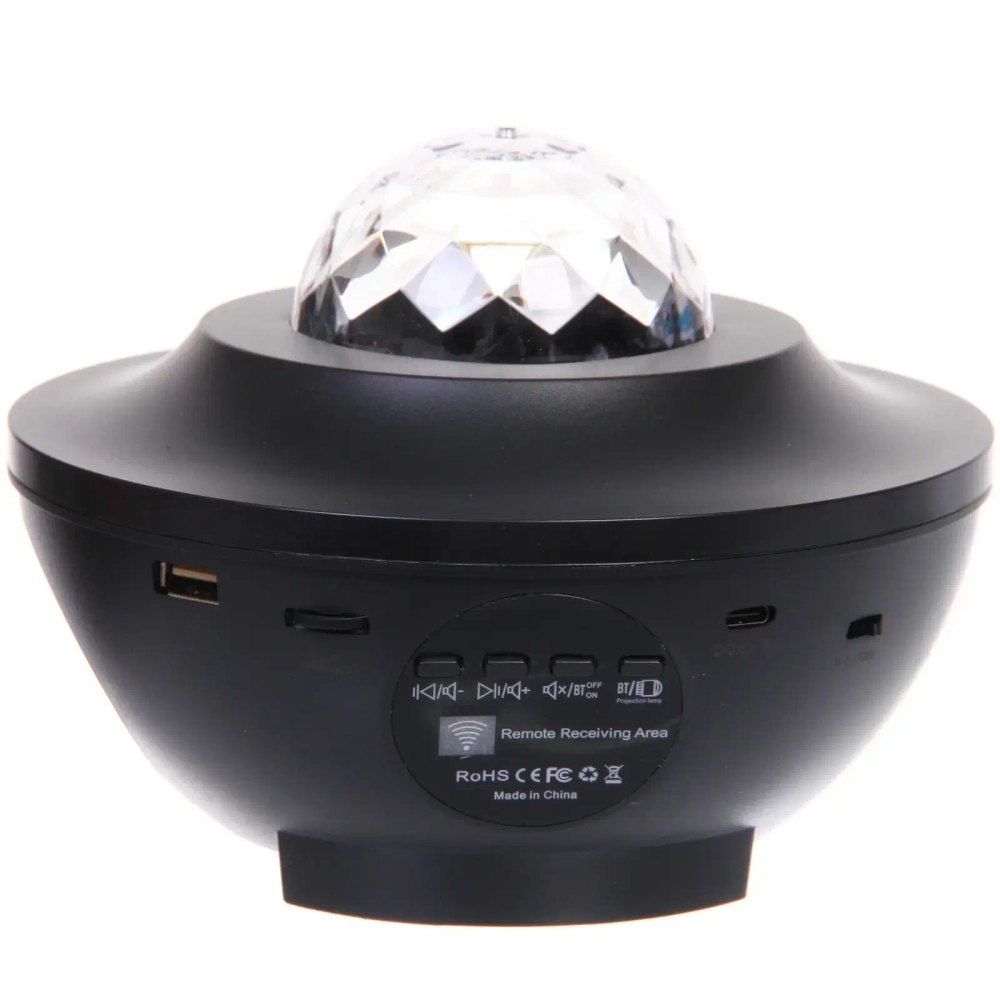 Световой прибор Лазер «Сфера» 17*12 см, Bluetooth, USB, пульт д/у , питание от USB (Type-C)
