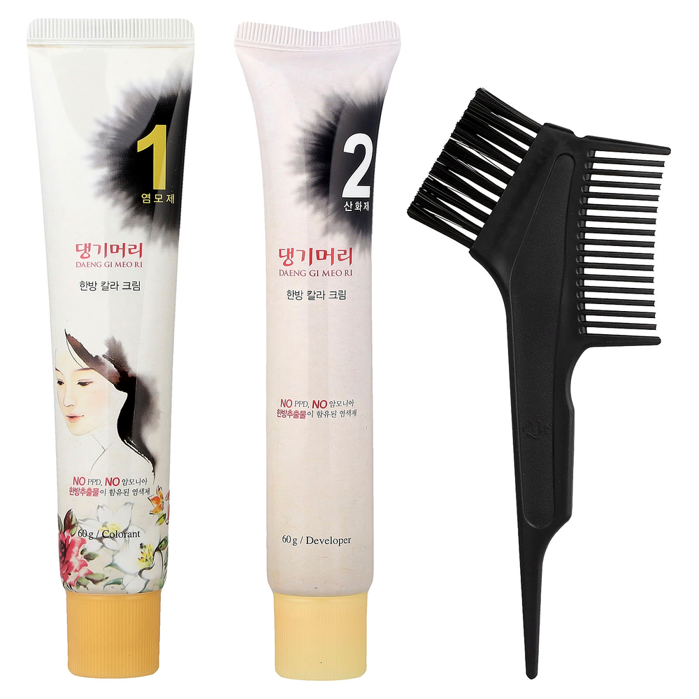 DAENG GI MEO RI, краска для волос с лекарственными травами, натуральный коричневый, 1 набор