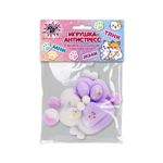 Игрушка-антистресс "ЦВЕТНАЯ КОШАЧЬЯ ЛАПКА С ПОМПОНАМИ", 7х6 см, ассорти 4 вида, дисплей, JOLLY JOT (ДЖОЛЛИ ДЖОТ), 665770