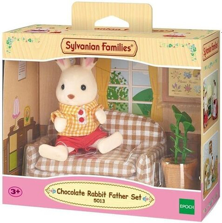 Игровой набор Sylvanian Families - Chocolate Rabbit Father Set - Папа на диване - Сильвания Фэмили 5013