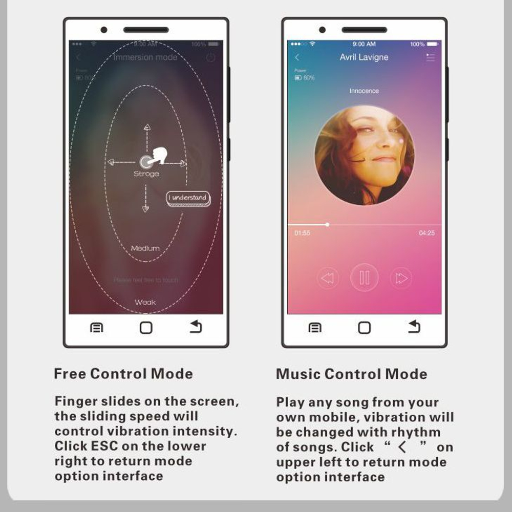 Лиловые вагинальные шарики Elvira с управлением через смартфон (Цвет: лиловый)