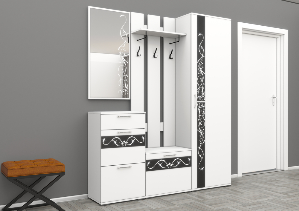 Прихожая Авалон Стекло Чёрное