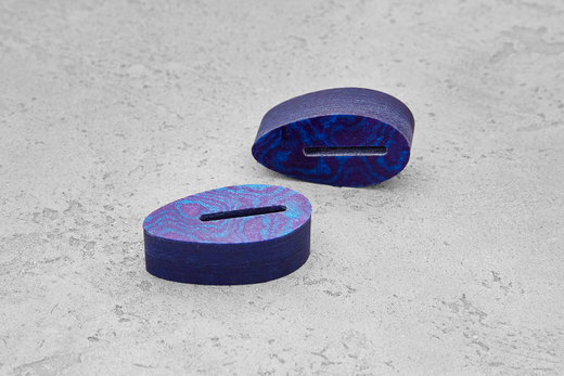 Больстер из G-10 (авторской) 12мм, 37x20мм, имитация тимаскуса