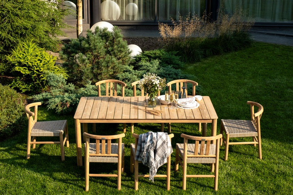 Обеденная группа из тика Joygarden БУНГАЛО, бжевый