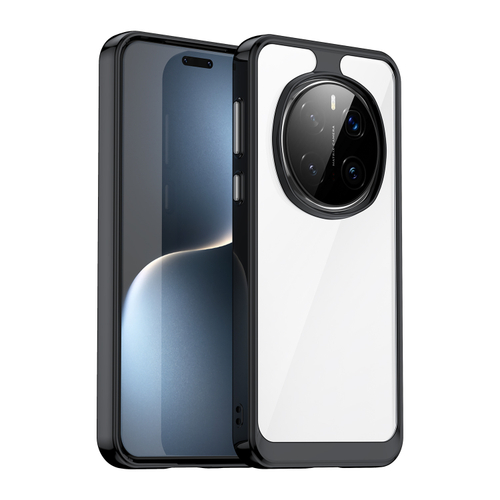 Усиленный защитный чехол для Huawei Honor Magic 7 Pro (мягкие черные боковые рамками)