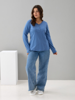 Лонгслив Л-004/индиго