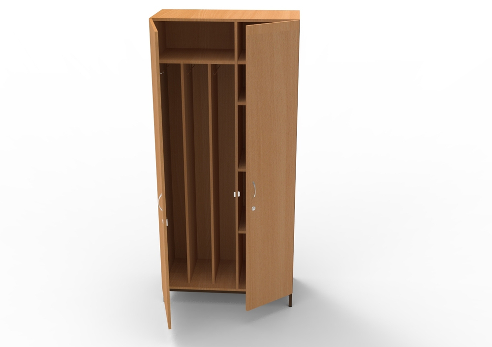 Шкаф хозяйственный №4 с замочком на металлокаркасе