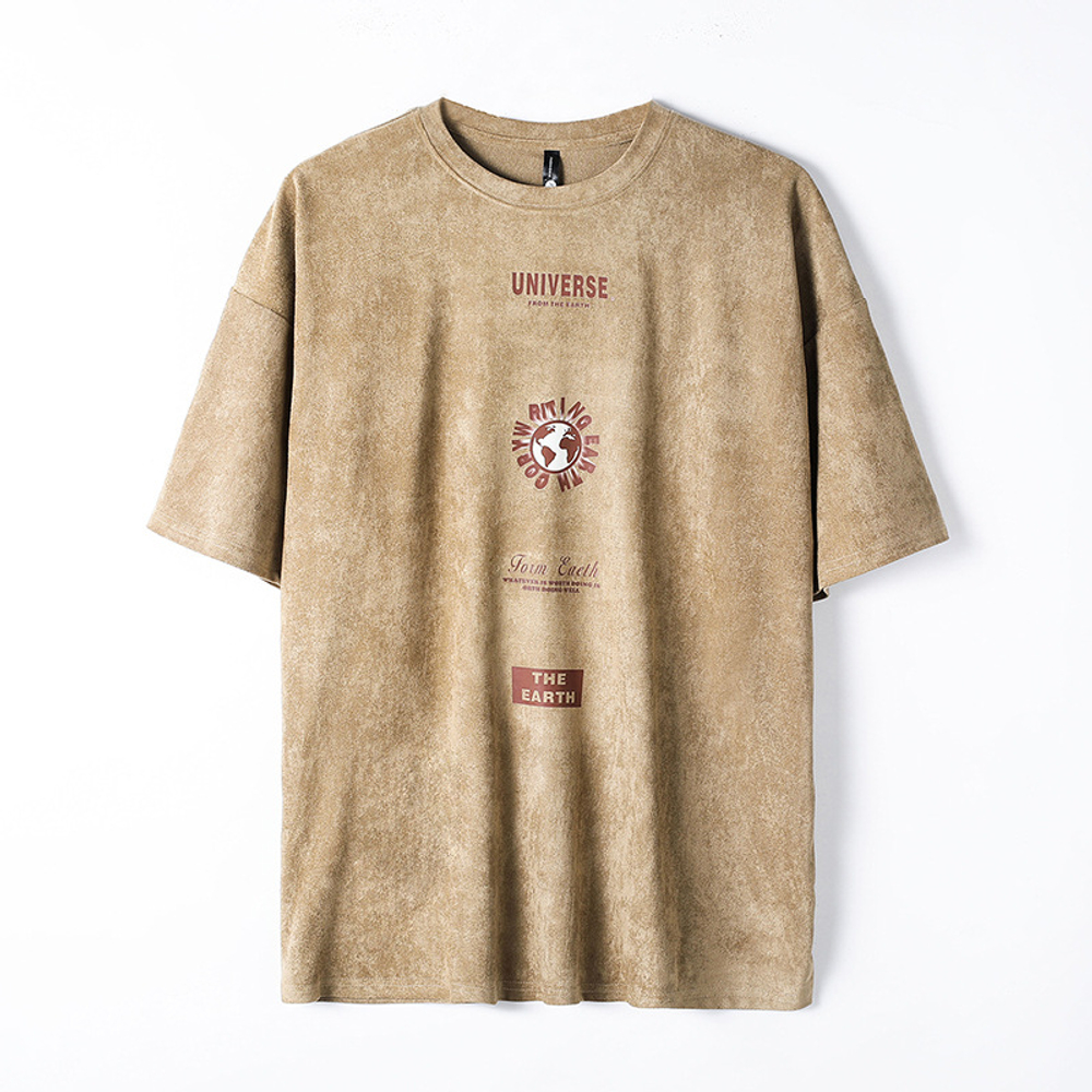 Футболка мужская футболка с надписью UNIVERSE с короткими рукавами летняя