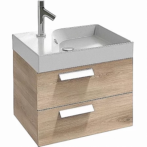 Тумба с раковиной Jacob Delafon RYTHMIK 60 EB1301-E10+EXQ112-00 квебекский дуб