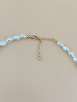 Колье жемчужное с золотым сердцем