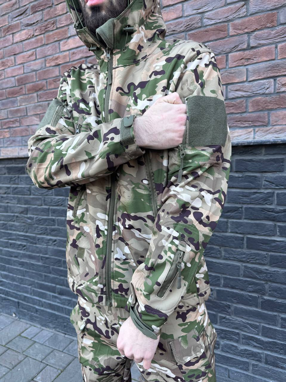 Тактический демисезонный костюм / softshell / мультикам