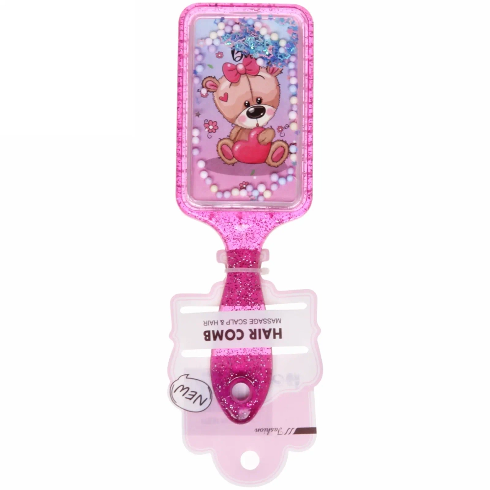 Расческа массажная «Baby House Boom», микс 4 вида Мишки, 18,5*6см