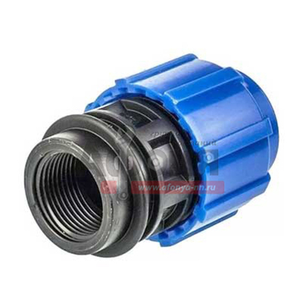 Муфта переход. ПЭ с внутр. труб. резьбой 40х1 1/2''  (обж.) ТПК-АКВА