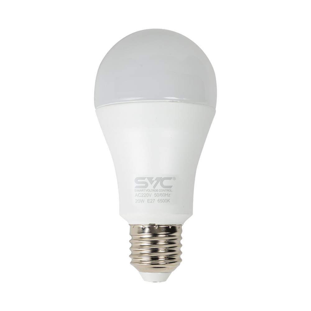Лампа светодиодная SVC LED A60-20W-E27-6500K Холодный