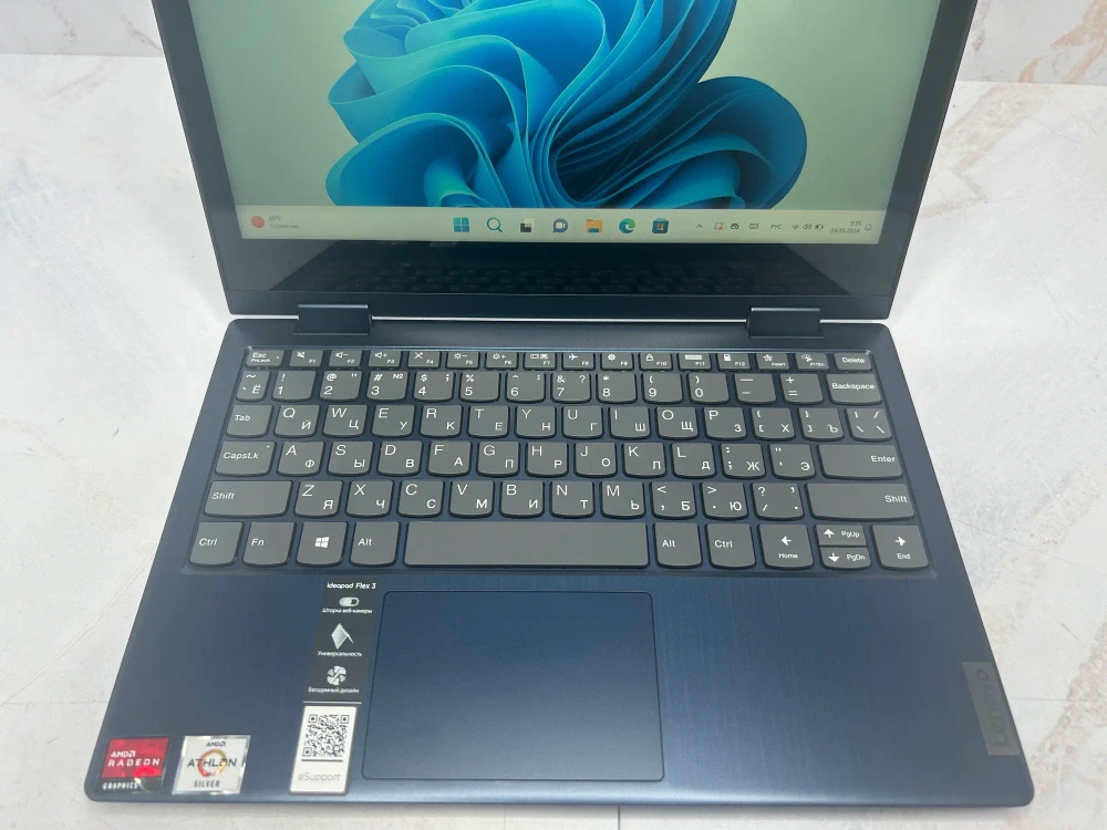 Ноутбук Lenovo IdeaPad Flex 3-11ADA05 AMD Athlon 3020e/RAM 4Gb/SSD 64Gb/AMD Radeon Vega 3/11.6"/1920*1080 (Touch)/IPS/Windows 11