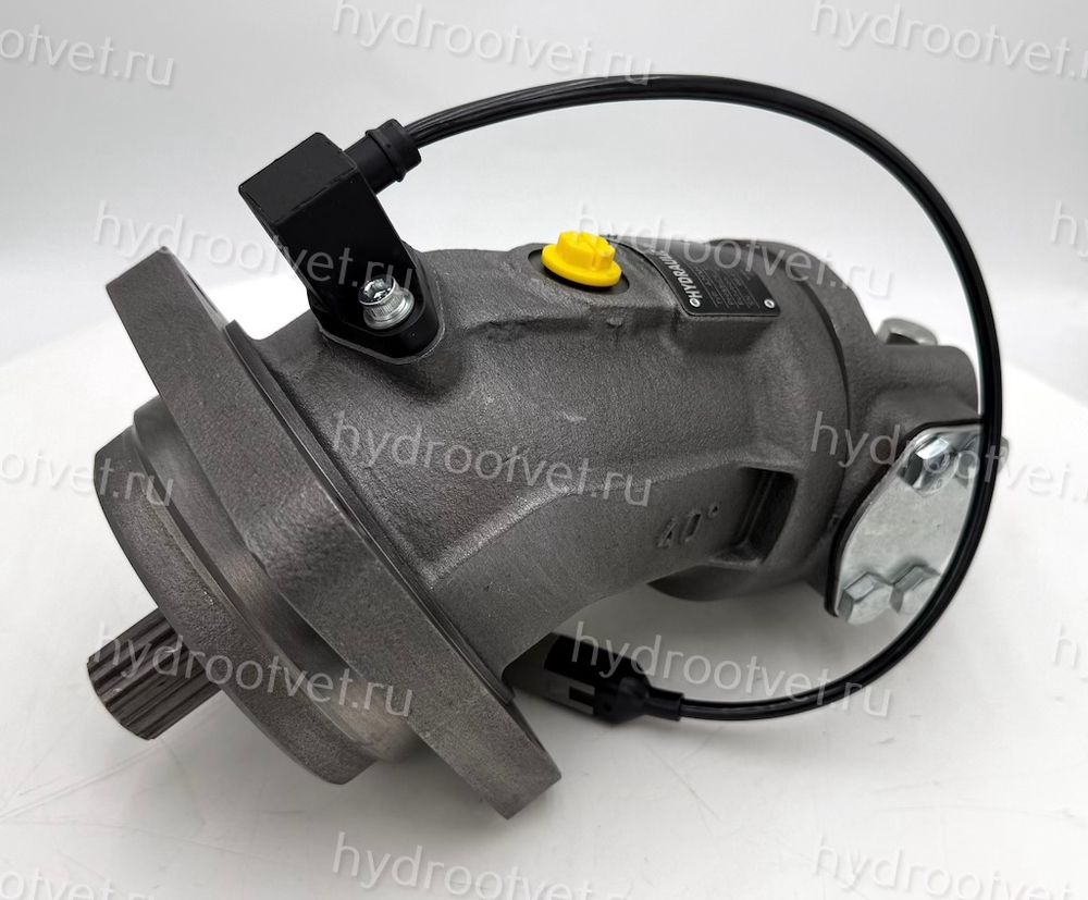 A2FM45/61W-VZB027H - Гидромотор аксиально-поршневой постоянной производительности с наклонным блоком, рабочий объем 45 см3, номинальное давление 400 бар, с установленным клапаном промывки и подпора, с датчиком оборотов