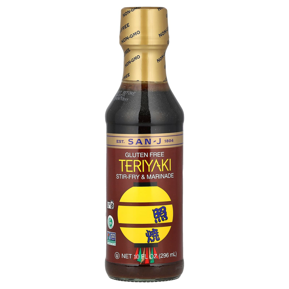 San-J, Teriyaki, жаркое и маринад, без глютена, 296 мл (10 жидк. Унций)