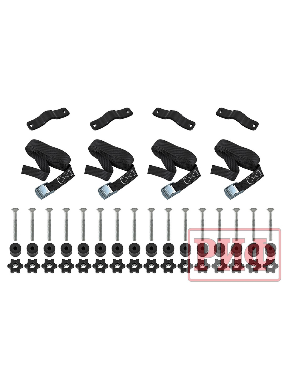 Крепление для каноэ (сапборда) на багажные поперечины