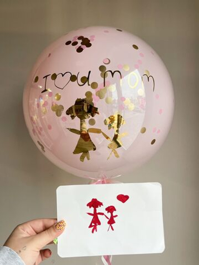 Кристальный шар с рисунком вашего ребенка