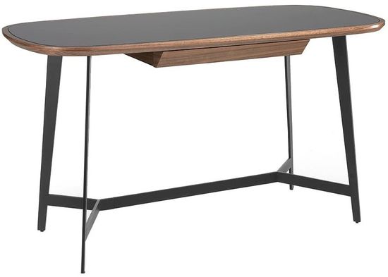 Письменный стол MQ2002DK /3137 орех и черное стекло Испания 