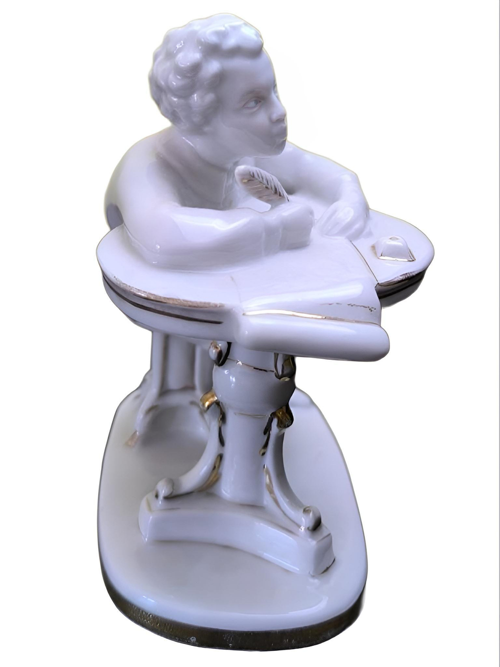 Фарфоровая статуэтка "Юный Пушкин", ЛФЗ, 1960 - 1970 гг.