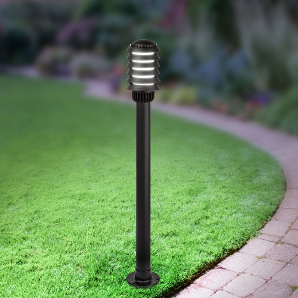 Садово-парковый светильник ЭРА «Поллар» НТУ 01-60-016 напольный черный IP54 Е27 max60Вт h1050мм