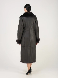 Дубленка зимняя натуральная длинная и теплая