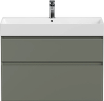 Тумба с раковиной Allen Brau Infinity 85 1.210026.CGM олива матовая