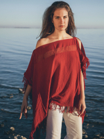 Топ-пончо Chintamani (красный)