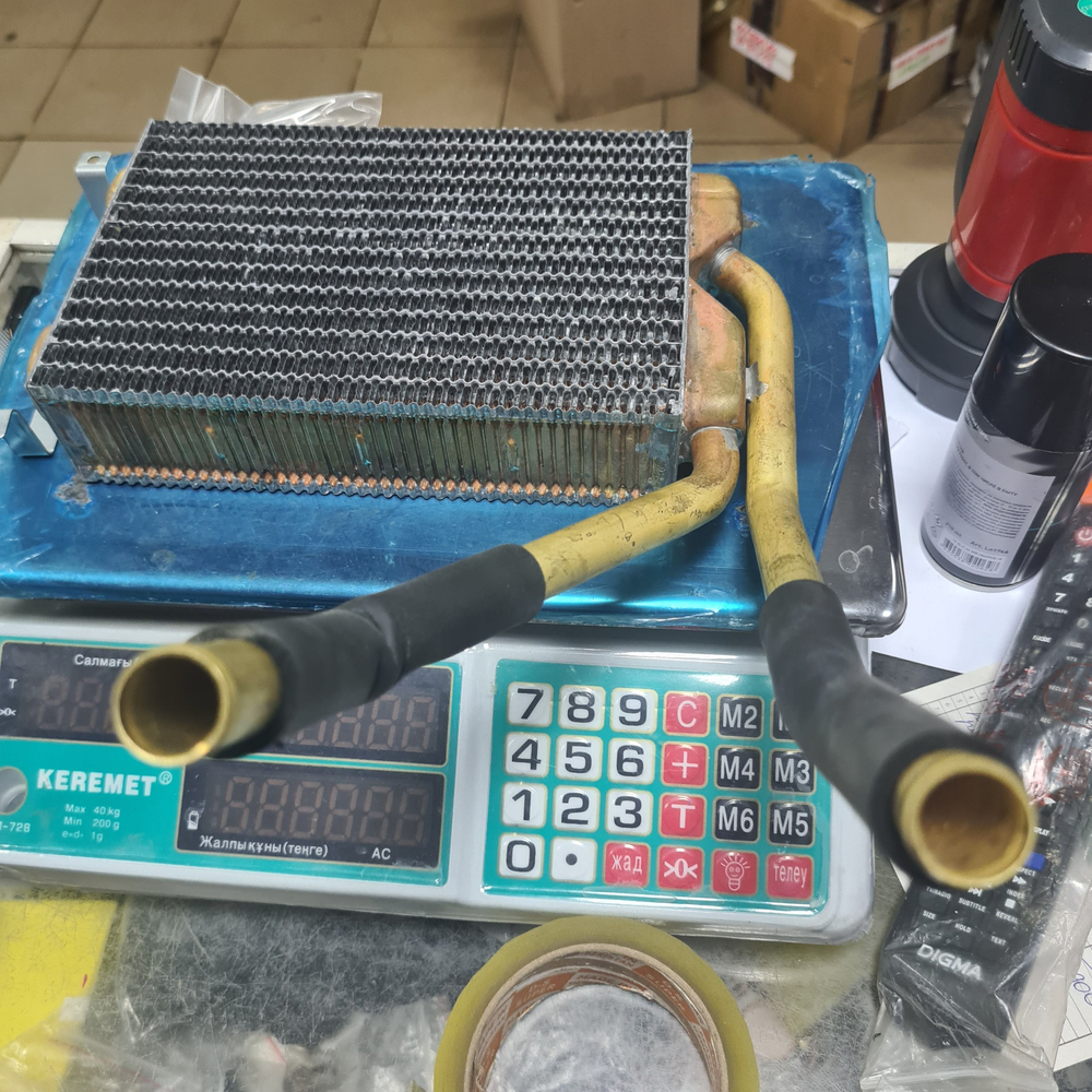 Радиатор печки на нексию медная