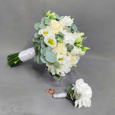 Букет невесты и бутоньерка