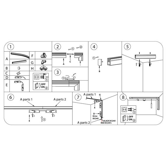 Коннектор L-образный Lightstar Linea 506137