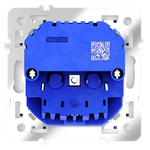 Розетка встраиваемая VOLTUM S70 с заземлением и защитными шторками, 16А, с USB, A+A, (белый глянцевы