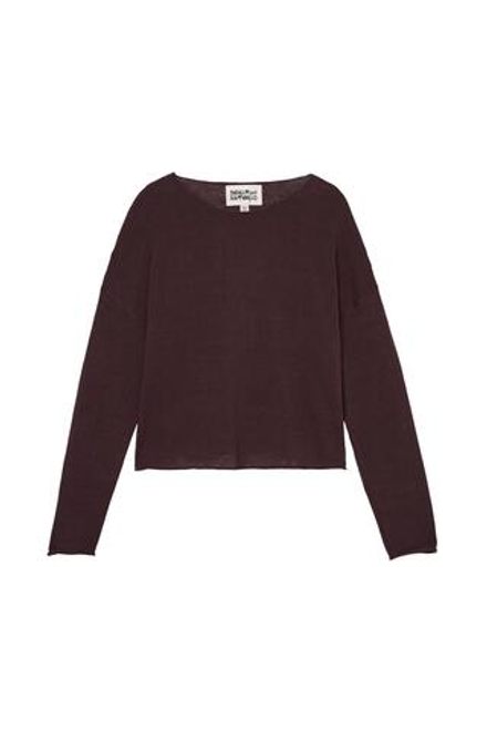 ZARA X BENITO ANTONIO СВИТЕР УКОРОЧЕННОГО КРОЯ, КОРИЧНЕВЫЙ