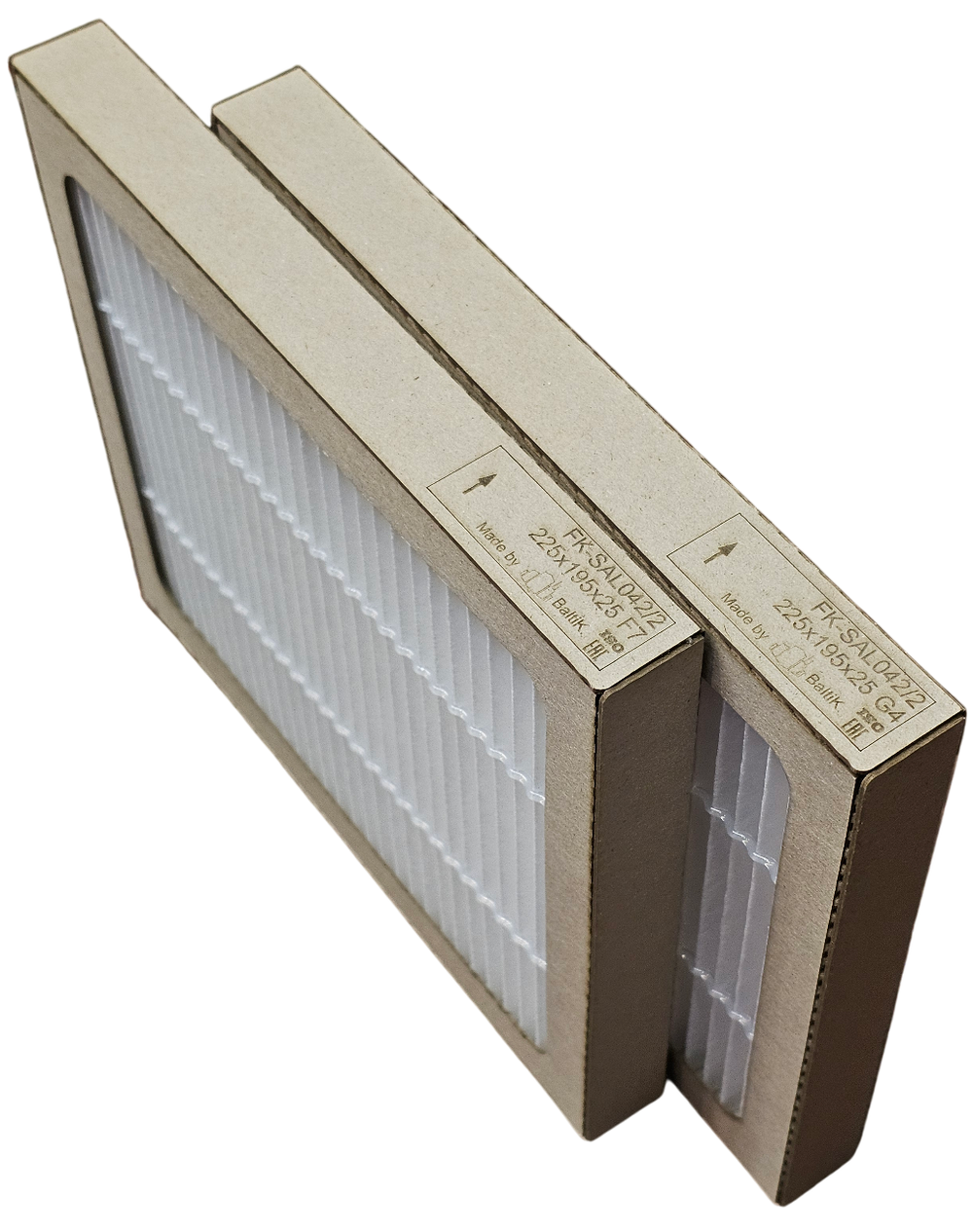 Комплект фильтров   FK-SAL042/2 (аналог  Salda  MPL  для  установок  Salda Smarty 3XP / 4XP  225x195x25 /  4G+7F)